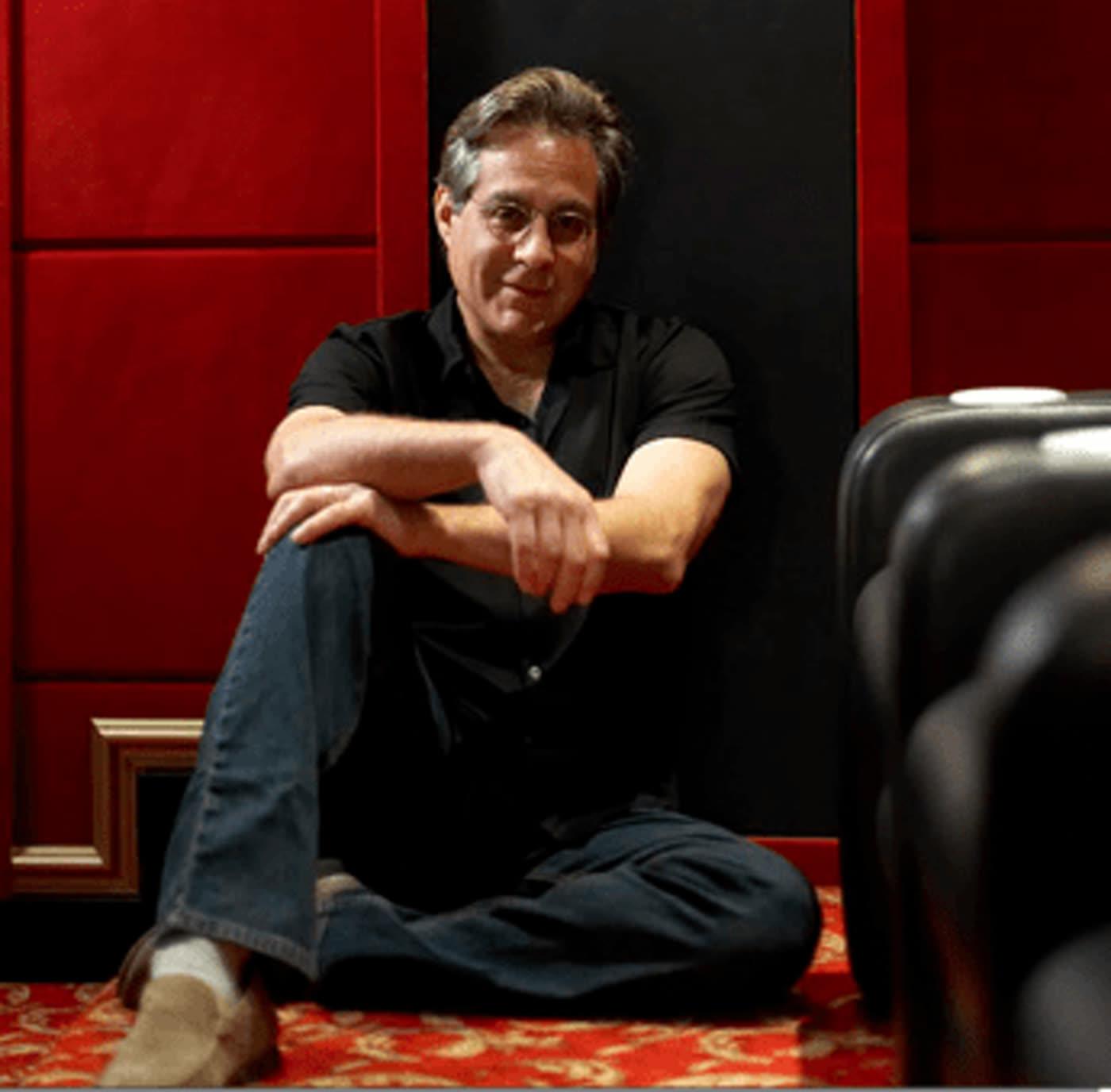 Max Weinberg portrait seated in his AcousticSmart built home theater