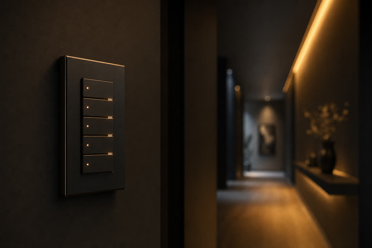 Lutron Ketra natural-light tunable LED fixture installed in a Connecticut luxury residence