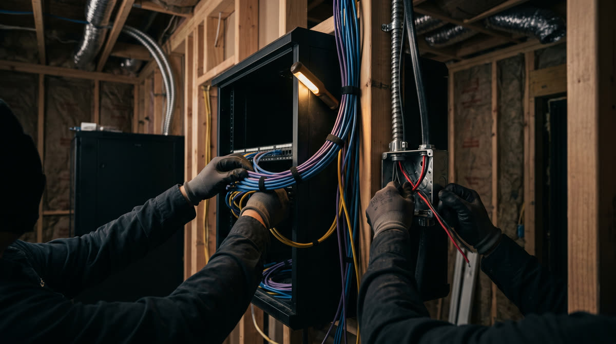 Working with the Electrician: Where Low Voltage Meets High Voltage. Restrepo Innovations