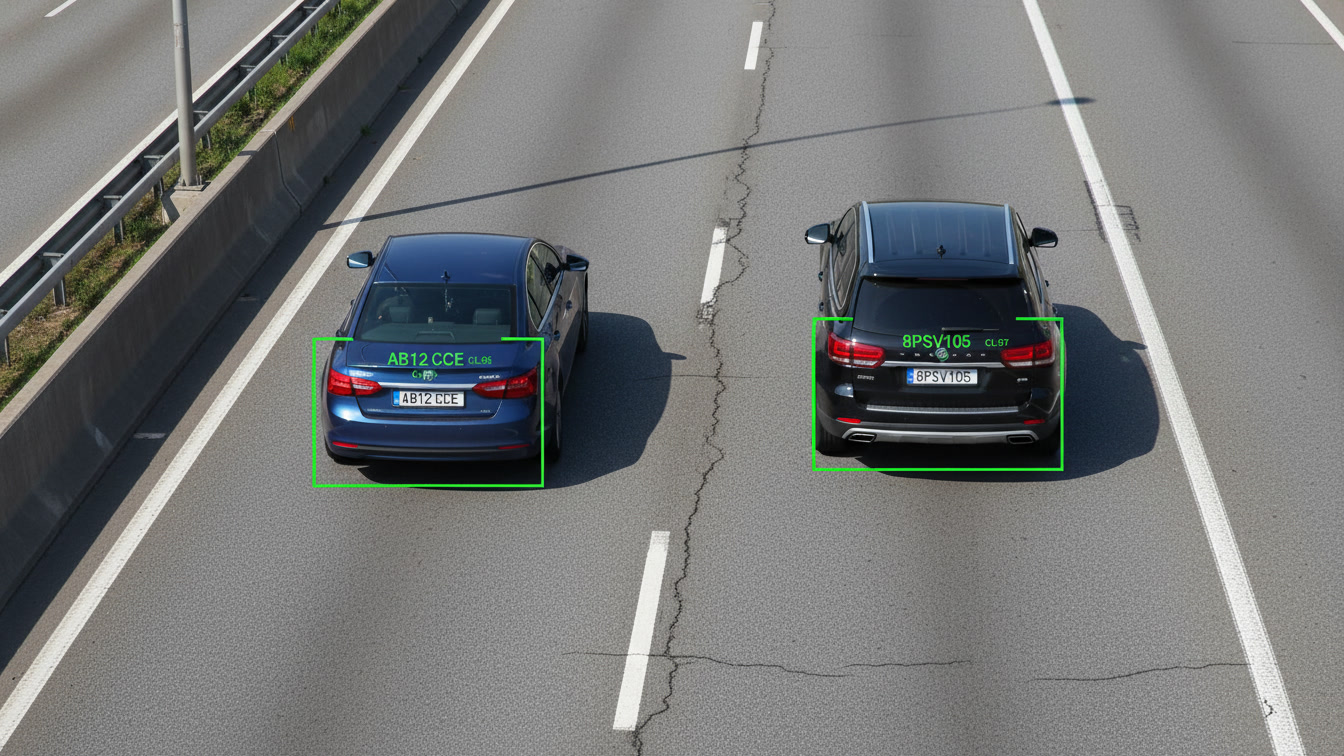 IC Realtime Automatic Number Plate Recognition (ANPR) feature capturing license plates in real traffic