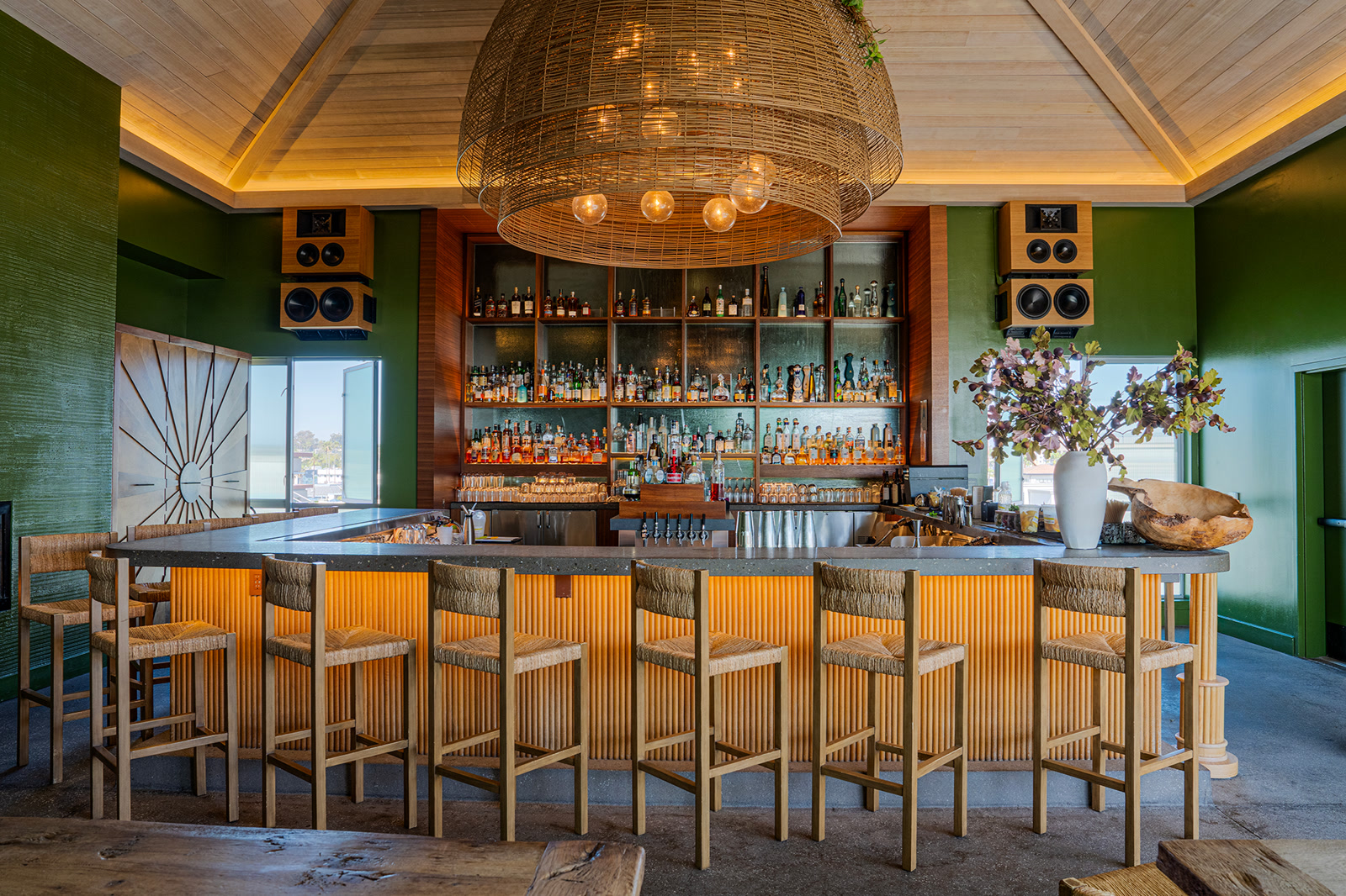 Sonance audio system at the Rooftop Bar at Mission Pacific Beach Resort