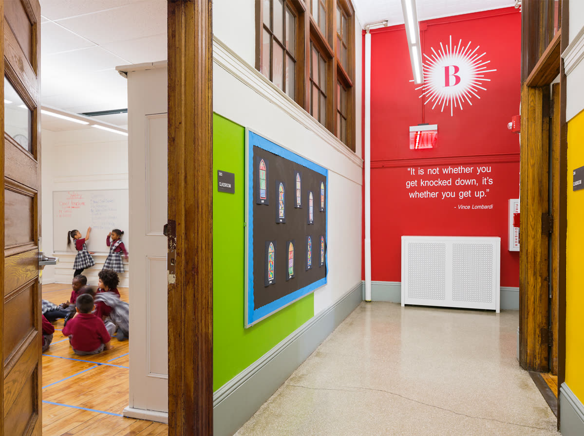 Team Electric electrical construction portfolio image for Brilla Prep Charter School in the Bronx