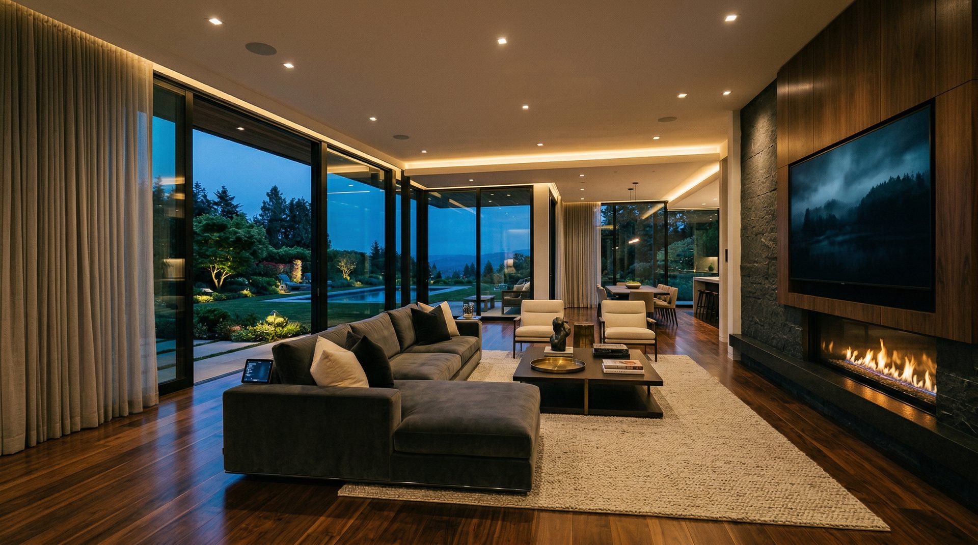 Luxury smart home installation in Greenwich by Restrepo Innovations, Crestron and Lutron integration with concierge support