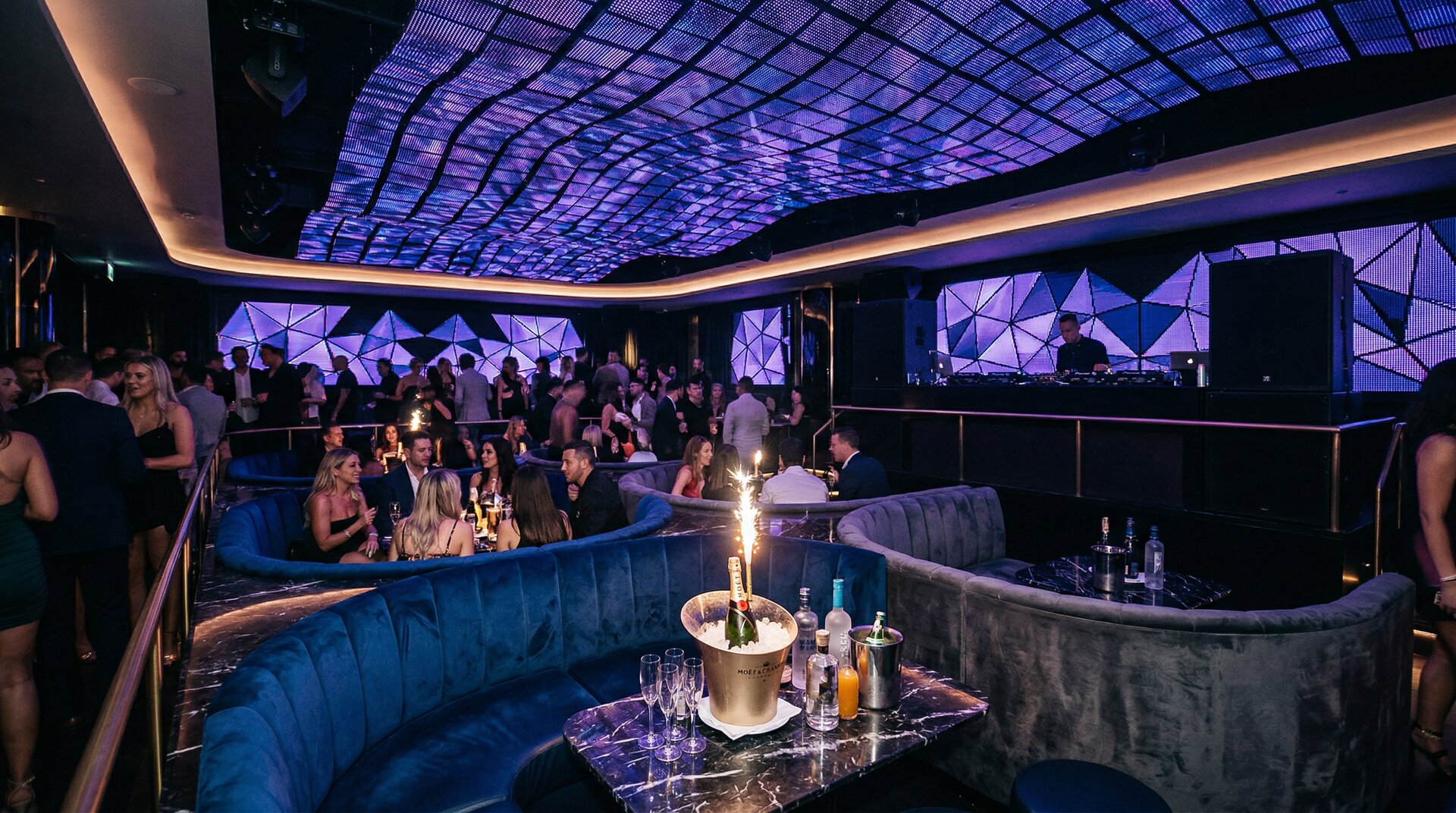 Architectural lighting design in luxury hospitality venue