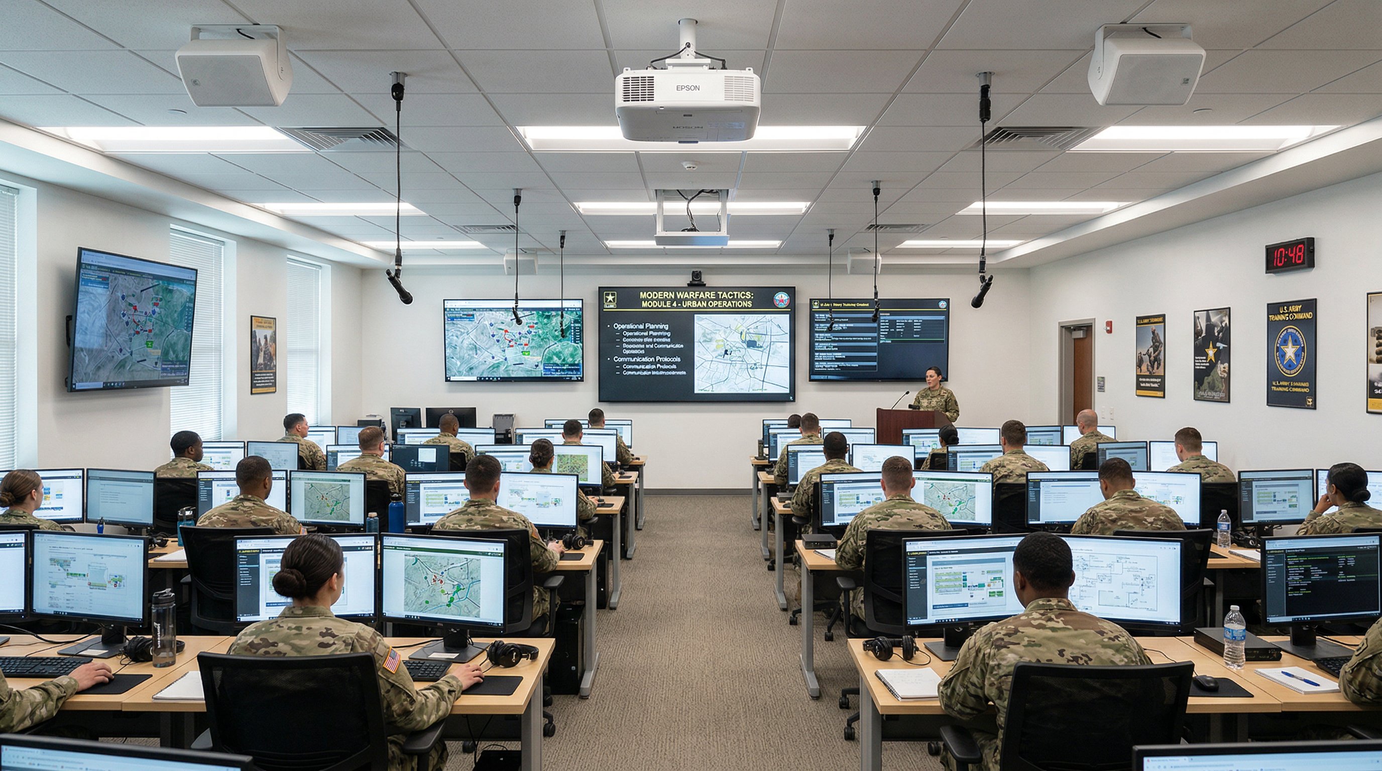 Military training facility and classroom AV