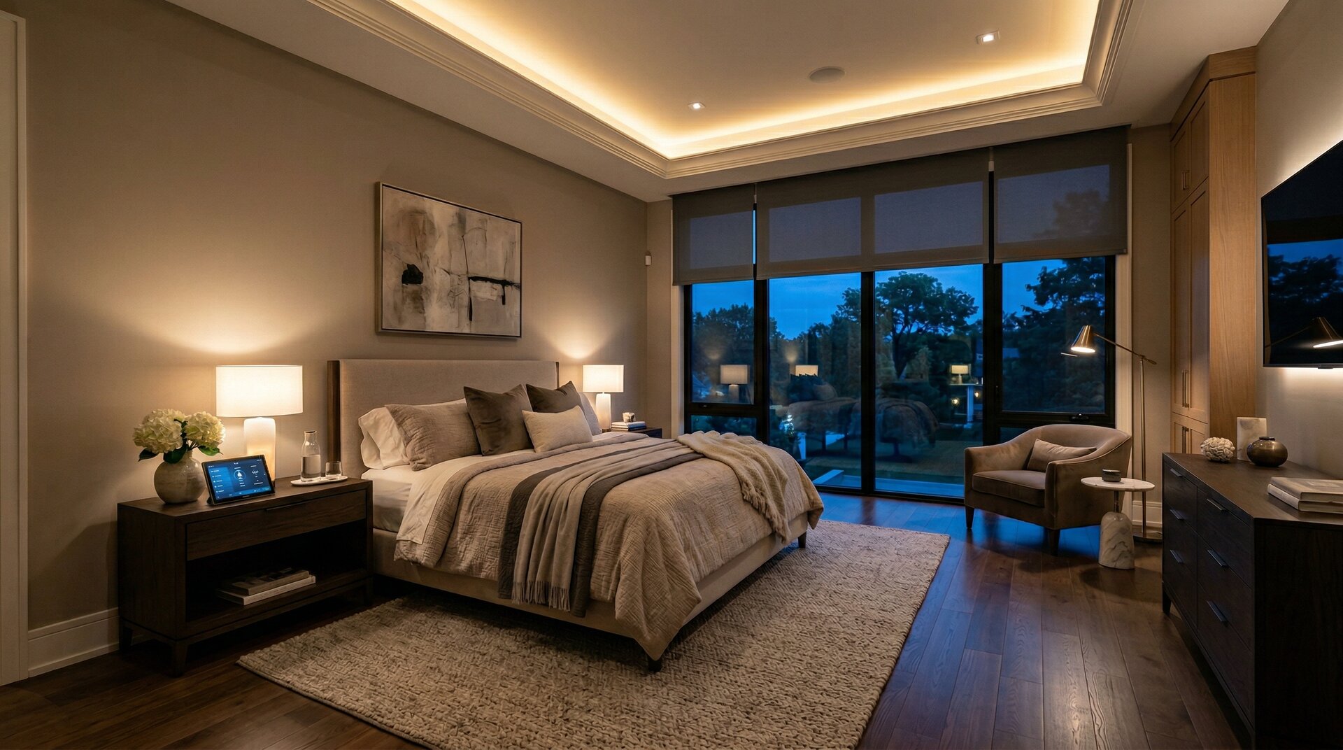 Architectural lighting in a luxury Bergen County residence